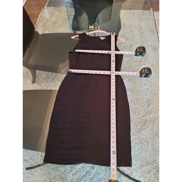 CATO Pleated Dress Women's Medium Black Sleeveless Round Neck Shift Dress - Picture 13 of 13